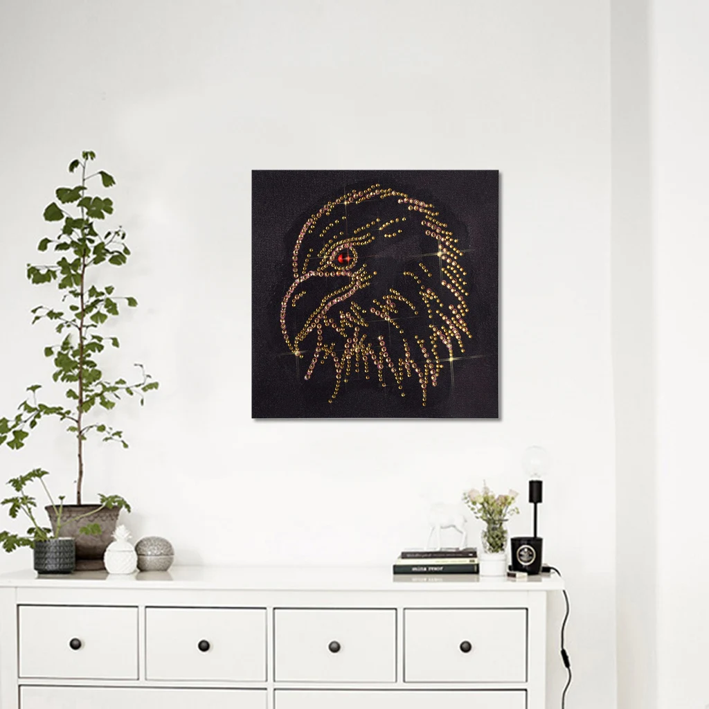 Алмазная 5D DIY картина с милой головой совы алмазная вышивка крестиком блестящие