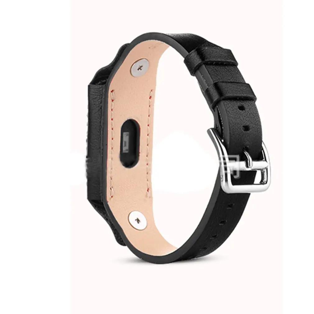 Профессиональный браслет сменный кожаный ремешок для часов Xiaomi Mi Band 3