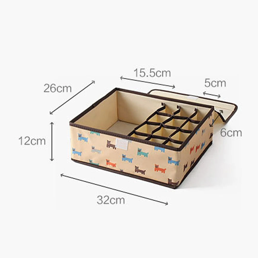 Сумка для хранения нижнего белья разделитель ящика с крышкой органайзер шкафа