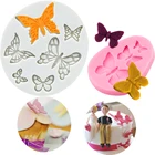 Бабочка силиконовые формы для выпечки аксессуары 3D DIY кондитерский шприц для украшения изделий шоколадный нож пресс-форма для выпечки тортов с помадной начинкой декоративная форма кухонный инструмент