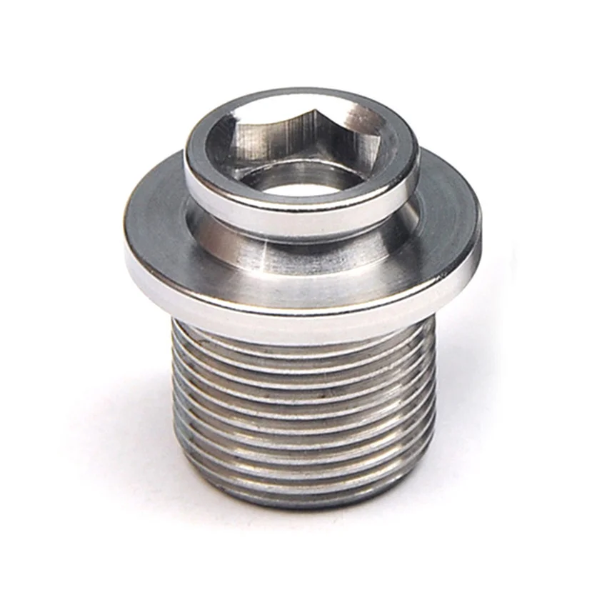 

Titanium Bolt for Spline Middle Shaft Screw M15 x13mm Pitch 1.0mm for NECO FIRST Bicycle Road Bike Mountain Bikes Screw 1 pcs