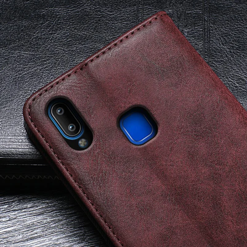 ITien бизнес Премиум кожаный защитный резиновый чехол для телефона Vivo V15 Pro Y91i TPU
