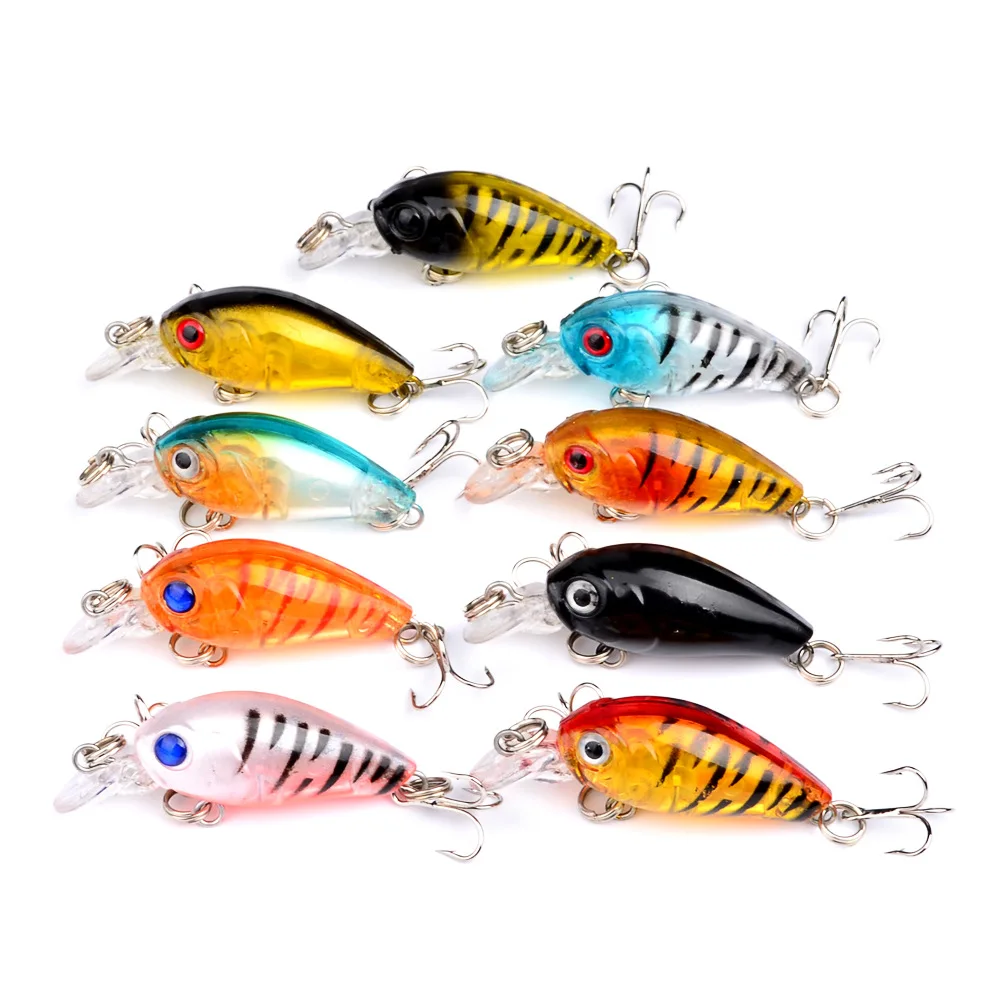 

Pesca 45mm 4g Crankbait Lure Artificial Hard Crank Bait Bass Fishing Wobblers Topwater Minnow All Blue Fish Lures Leurre Dur