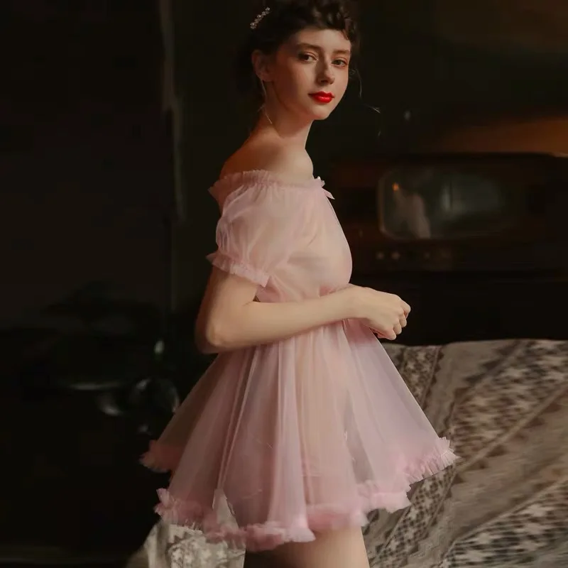 Каваи белье милый сладкий Lenceria экзотическая Одежда для танцев Babydoll взрослое
