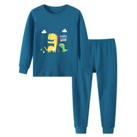 spring and autumn new childrens pajamas suit boys and girls cartoon cotton autumn clothes trousers cotton two piece suit