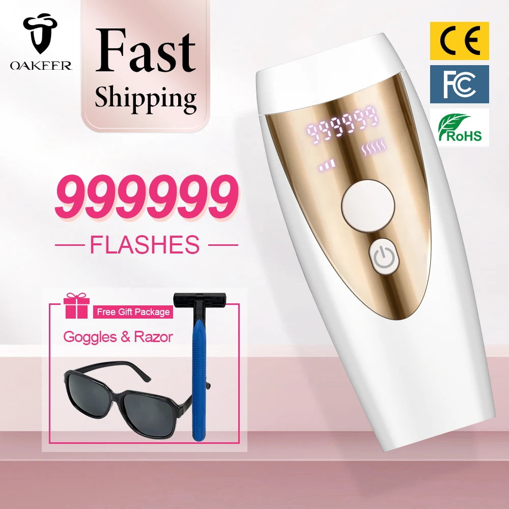 

Laser Epilator IPL Shaving and Hair Removal Device for Women with Face Body Razor Permanent Remover Beauty Health Skin Care Home