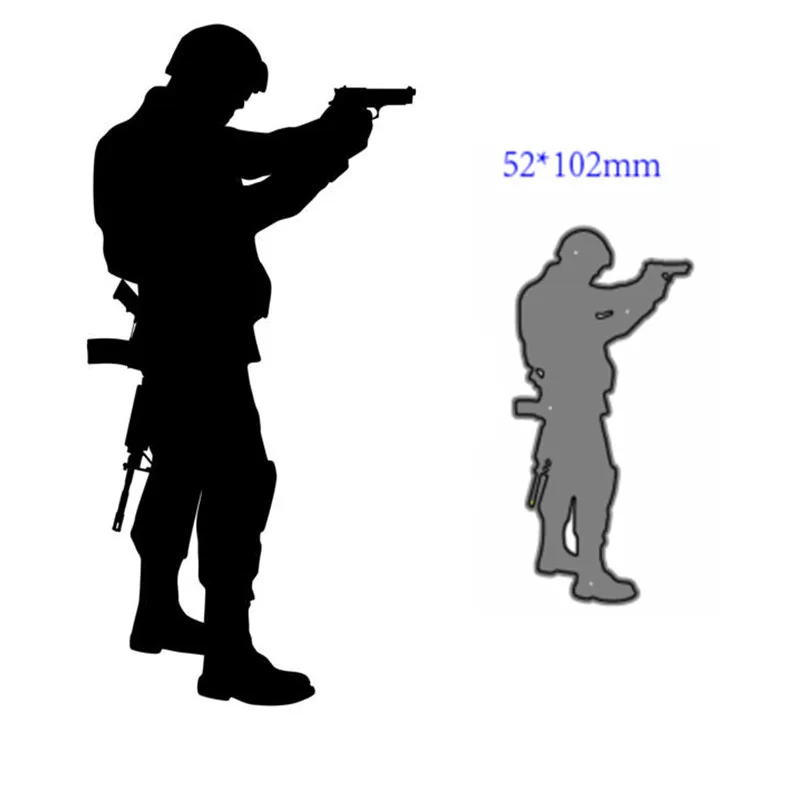 Металлические Вырубные штампы форма полицейское украшение для скрапбукинга