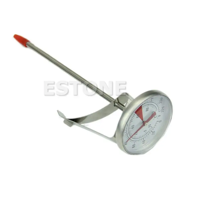 

W3JA Stainless Steel Thermometer Cooking Oven BBQ Milk Food Meat Probe Gauge 100°C