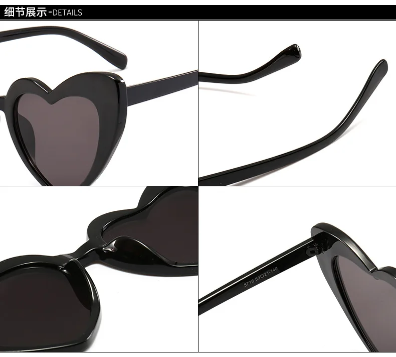 

Round Sunglasses Heart Sunglasses Women brand designer Sun Glasses Retro Love Heart Shaped Glasses Ladies Shopping Sunglass UV