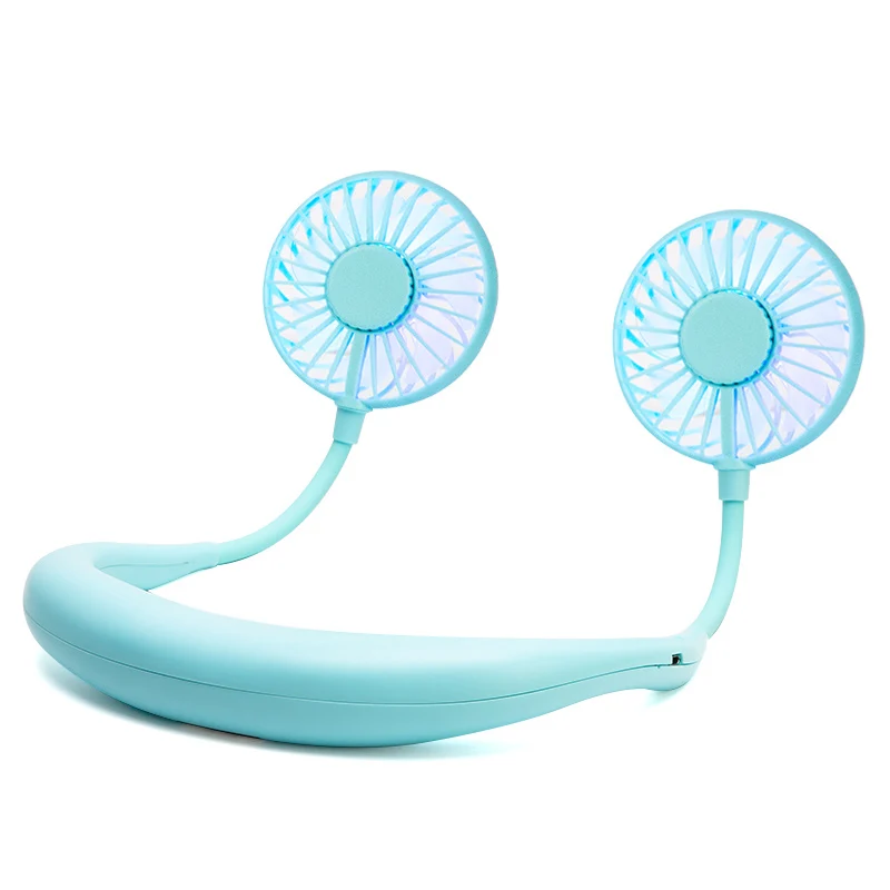 

Electric Neck Fan 2000 mAh USB Mini Fan Neck Fan Rechargeable Cooling Fan Portable Sports Fan Hanging Neck Fan