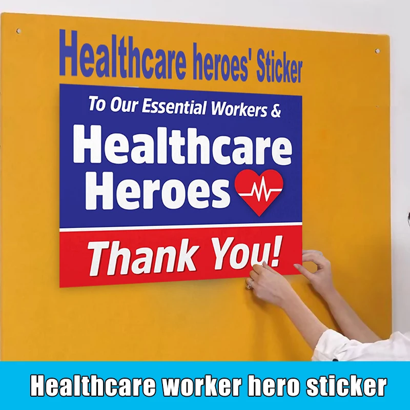 Настенные стикеры герои баннер фон знак двора благодарим основных сотрудников