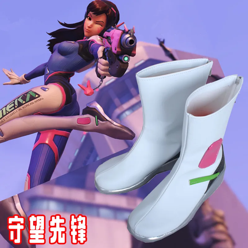 Аниме OW Game костюм Dva Shoe Helloween dva Cos Shoes | Тематическая одежда и униформа