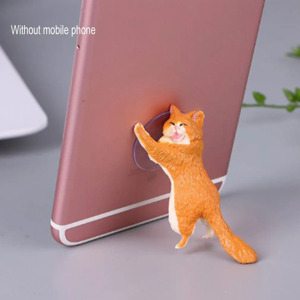 

Cat Tablet Phone Holder Table Stand Sucker Resin Smartphone Holder Party Gifts For Guests Home Decor 1pcs