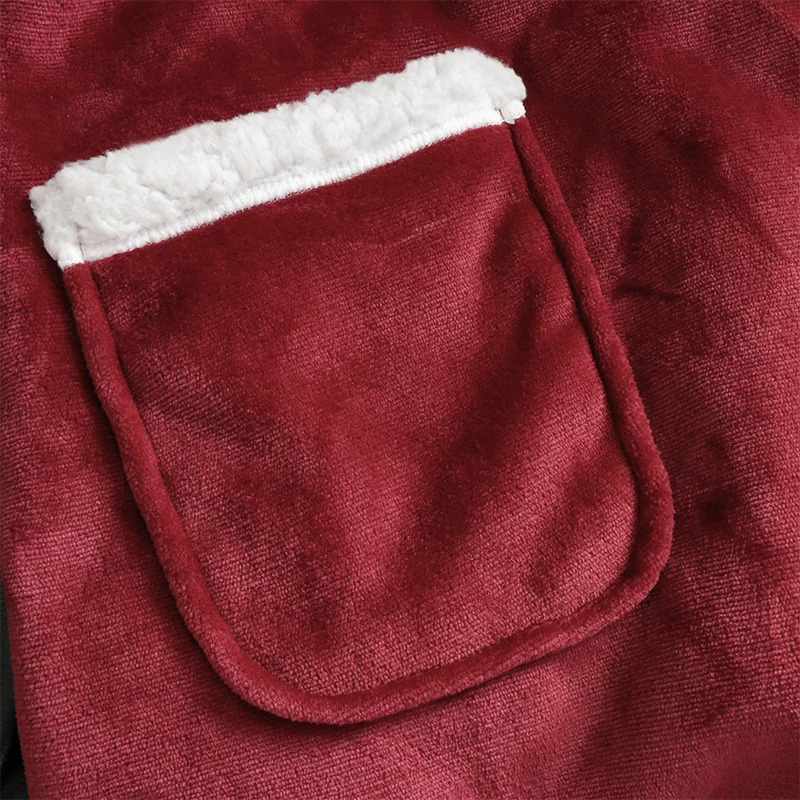 

Sherpa Blanket Hoodie Oversized Wearable Fleece Sweatshirt Winter Warm Giant Pockets Hoodie Blanket With Sleeves