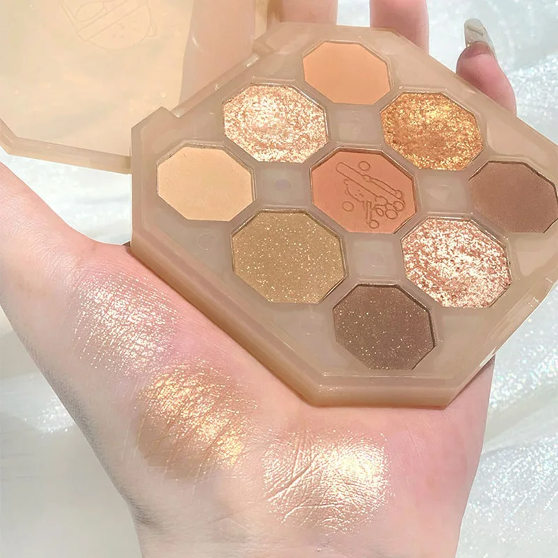 

9 Colors Pressed Eyeshadow Palette Long-lasting High Pigmented Matte Colourful Shimmer Shine Shadow Powder Beauty Makeup Pallete