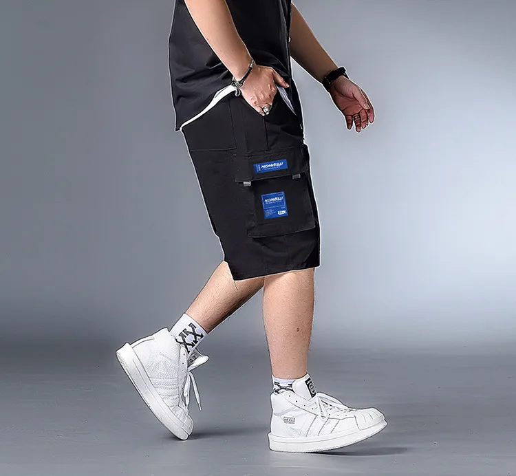 Шорты мужские в стиле хип хоп уличная одежда бермуды шорты повседневные до