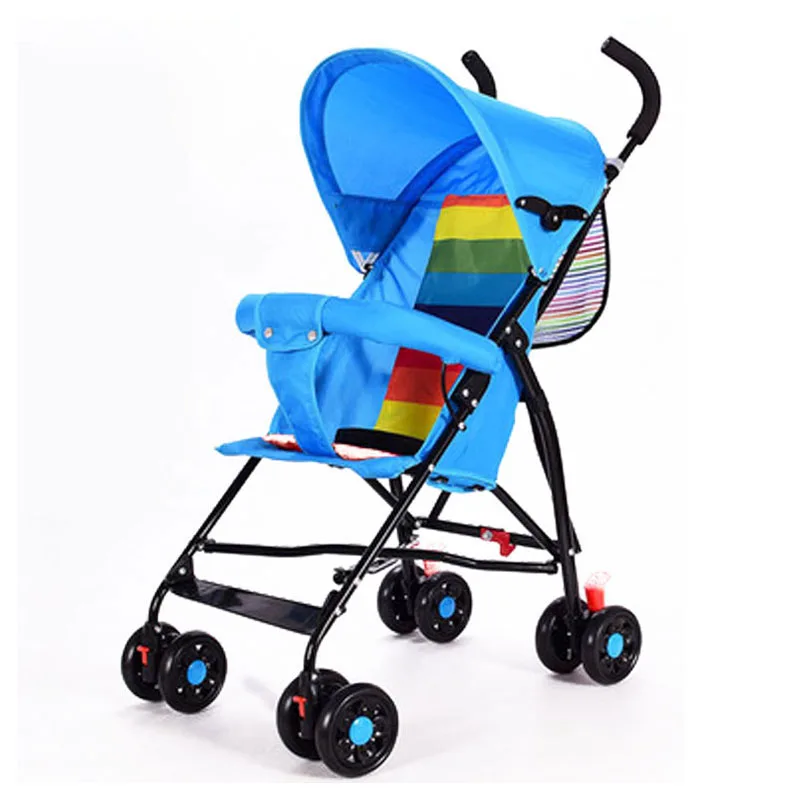 Breeze Summer Folding Four Wheel Baby Stroller Portable Travel System Beach Umbrella Baby Carriage Light Pushchair Pram Buggy