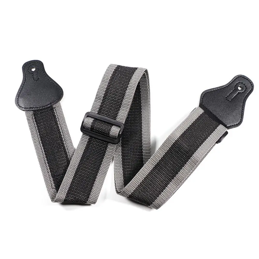 

Adjustable Electric Guitar Strap Black with 3 Plectrums Guitar Pick Holders PU Leather Ends Acoustic Guitar Bass Strap Belt