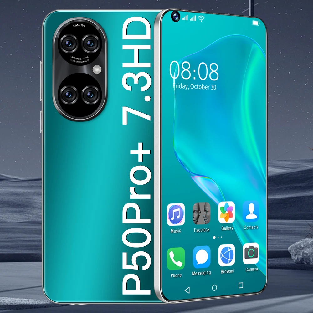 Смартфон Android P50PR 12 ГБ 512 Celulares Octa Core HD Камера 7 3 &quotтелефон 6800 мА/ч глобальная версия