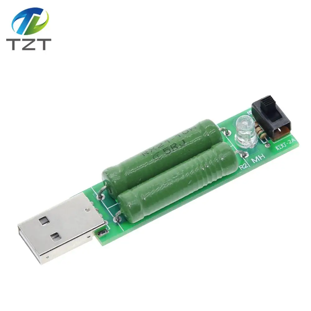 Цифровой измеритель тока TZT мини резистор с USB портом для разрядки и нагрузки