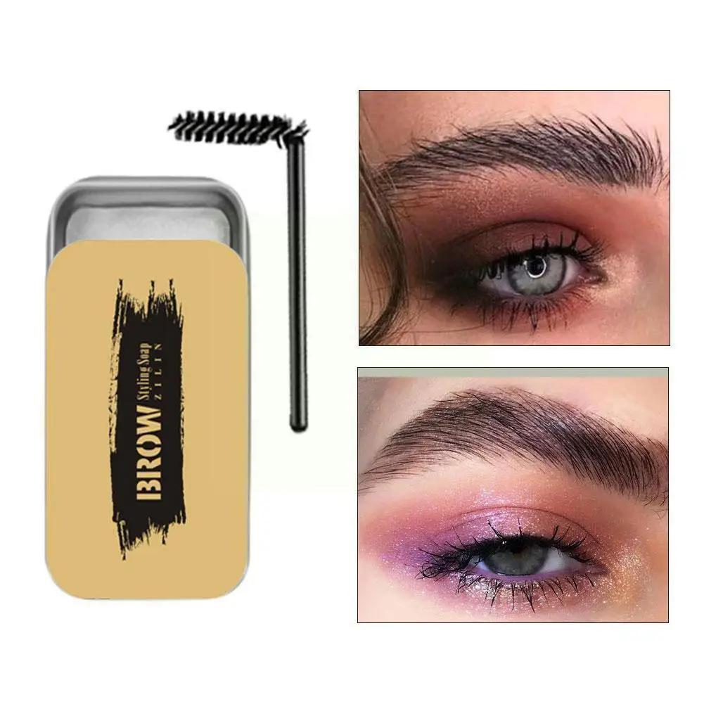 

3d Feathery Brows Setting Gel Waterproof Soap Brow Gel Kit Eyebrow Tint Long Pomade Eyebrow Lasting Makeup Natural Y7w3