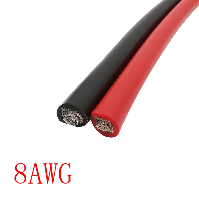 Мягкий силиконовый провод 8 AWG термостойкий гибкий кабель для радиоуправляемой