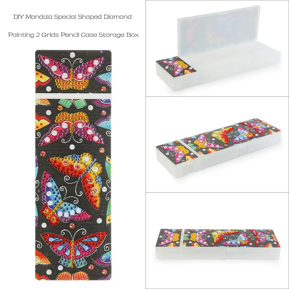 DIY Карандаш Чехол бабочка Сова особой формы алмазов картина Прочный 2 решётка