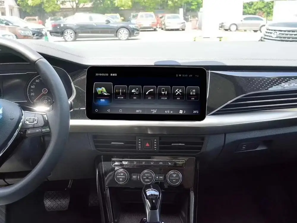 Универсальный автомобильный Dvd плеер с широким экраном 10 25 дюйма Android 9 0 GPS