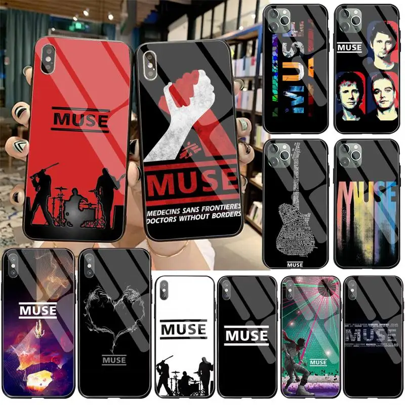Чехол Muse из закаленного стекла для iPhone 11 Pro XR XS MAX 8X7 6S 6 Plus SE 2020|Бамперы| |