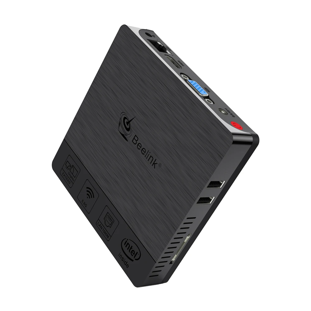 Beelink BT3Pro II Мини-ПК Intel Atom 4 Гб ОЗУ 64 ГБ eMMC Windows 10 мультимедийный настольный компьютер