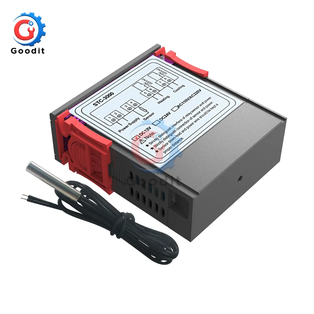 Фонарь с цифровым дисплеем регулятор температуры термометр датчик инкубатора