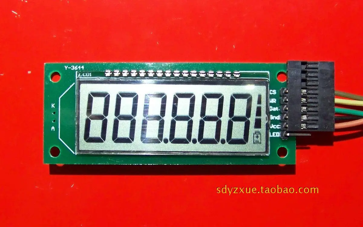 Модуль отображения SCM 6-значный 8-значный сегментный ЖК-экран светоотражающий с
