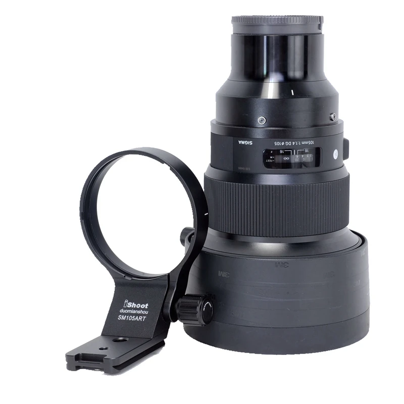 

IShoot Lens Collar for Sigma 100-400mm F5-6.3 DG DN OS Sony E-Mount Tripod Mount Ring Lens Adapter W Arca Swiss IS-SM105ART