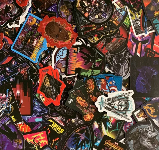 108 ⑤ упак. крутые наклейки супергероя MARVEL детская игрушка наклейка &quotМстители&quot