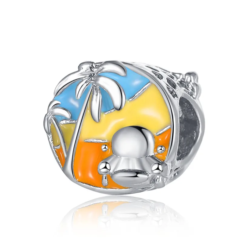 

1 шт. новые милые бусины из кокосовой стрелки DIY подходит для оригинального браслета Pandora с подвесками Женские Ювелирные изделия Подарки