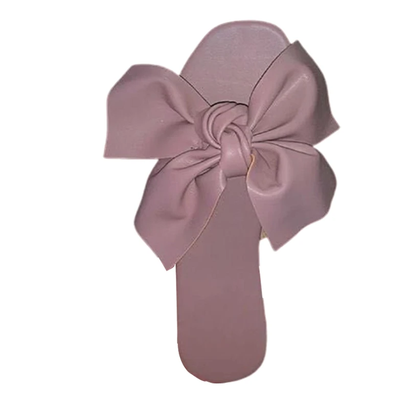 женские тапочки милый большой бант-в узелковом стиле обувь для девочек на