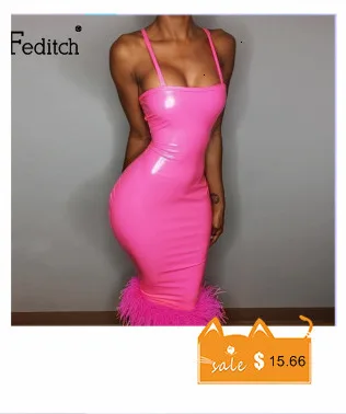 Feditch Осень блестки в виде пайеток Bodycon Вечерние платья для женщин без рукавов сексуальное Белое платье Элегантное открытое Vestidos Мини Одежда