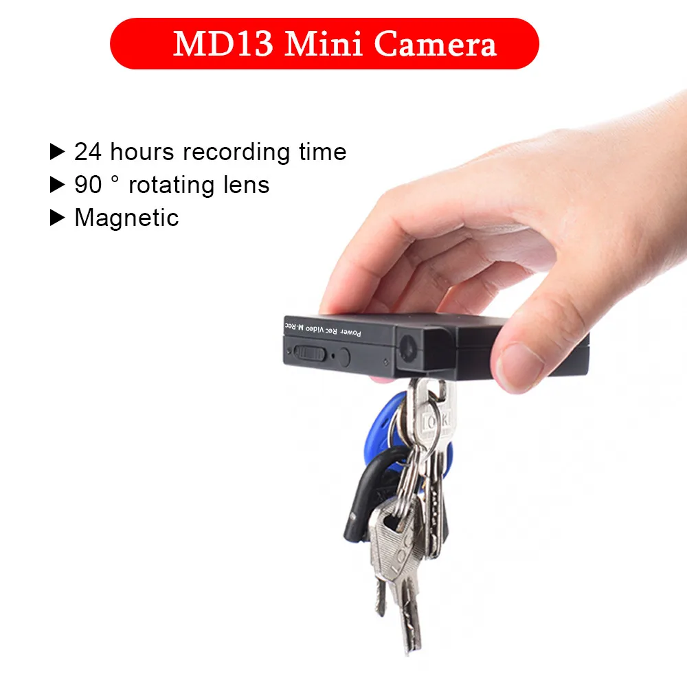Мини-камера HD MD13 видеорегистратор 24 часа инфракрасная камера видеонаблюдения с