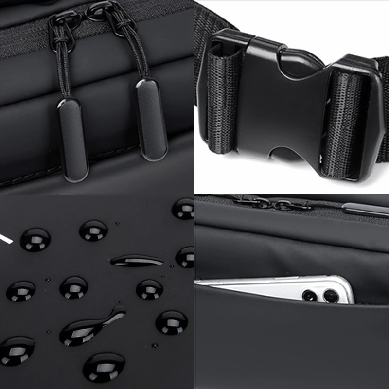 2021 New Men's Waist Bag Young College Students Travel Outdoor Sports Men Messenger Waterproof Fashion Chest bag |