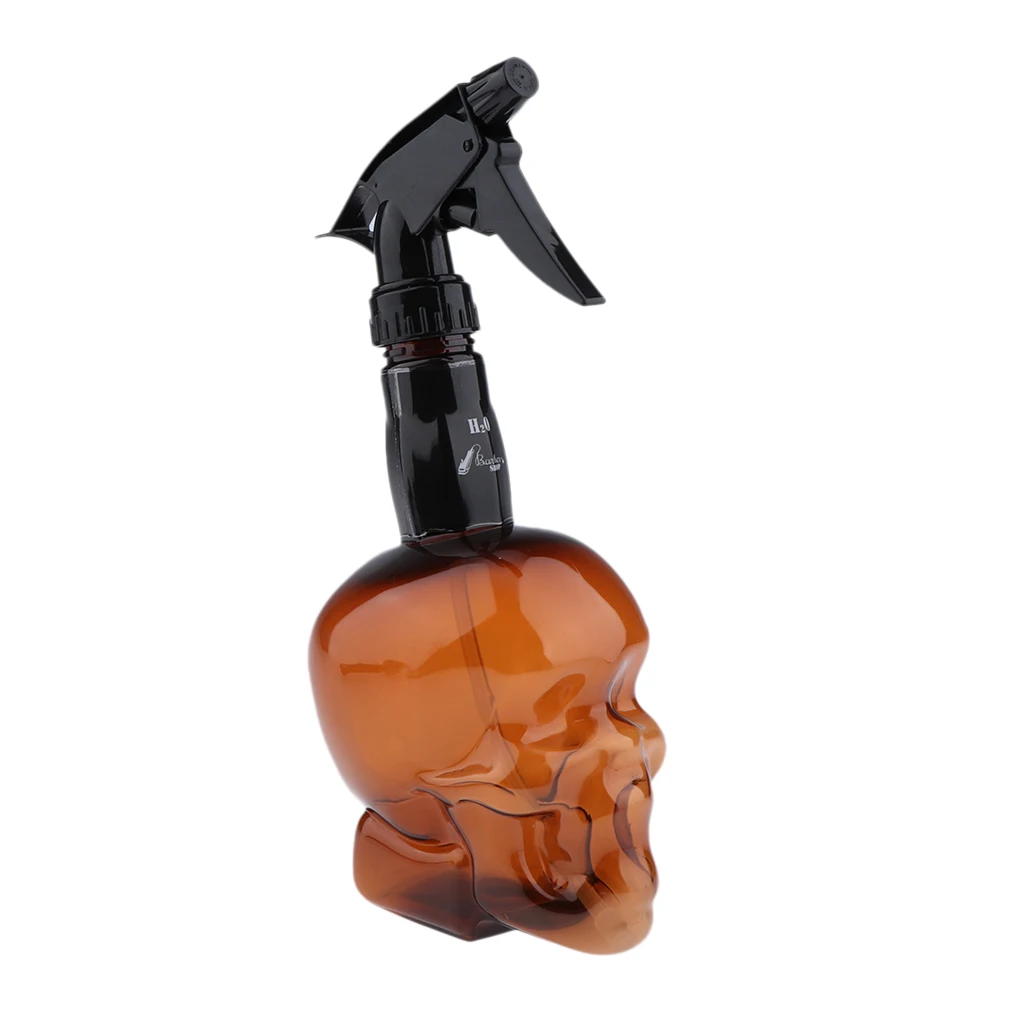 

300ml Empty Water Spray Bottle Salon Hairstyling Plant Pet Hair Mist Sprayer Skull Shape