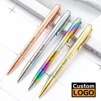 electroplating color high grade metal ballpoint pen advertising gift pen business office signature pen wholesale custom logo