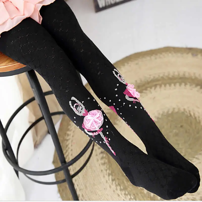 Весенне осенние леггинсы для девочек колготки вязаные хлопковые детские