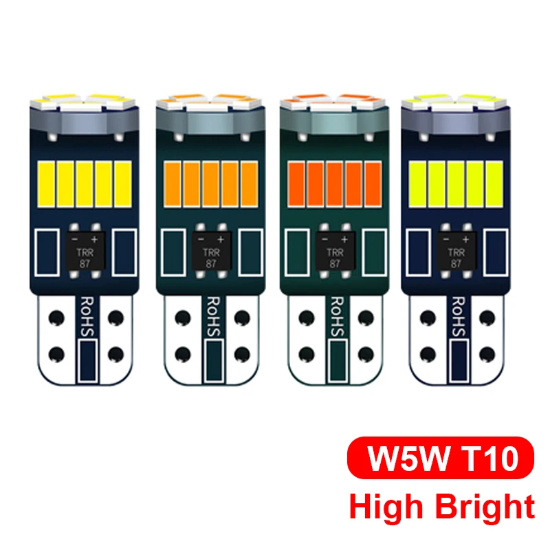 

2pcs Good Quality Car Brake Trunk Interior T10 LED For Seat Leon Lbiza Skoda Octavia a5 A7 2 Rapid Kodiaq Hyundai Accent Solaris