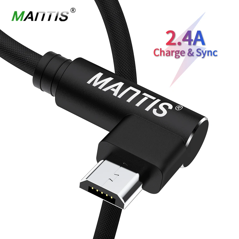 Кабель Micro USB MANTIS 3/2/1 м угол 90 градусов|Кабели для мобильных телефонов| |