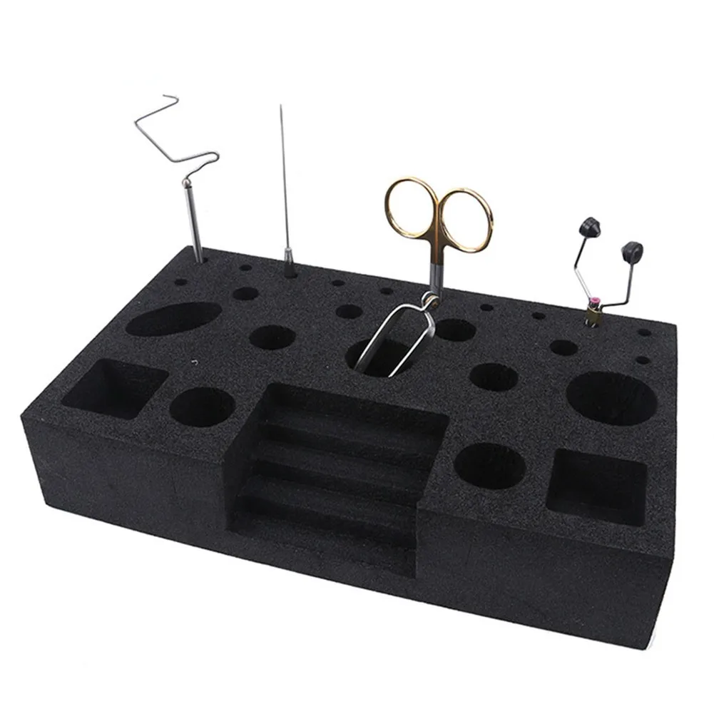 

Foam Fly Tying Tool Organizer Holder Organizer Shaft Tool Tying Vise Clamp