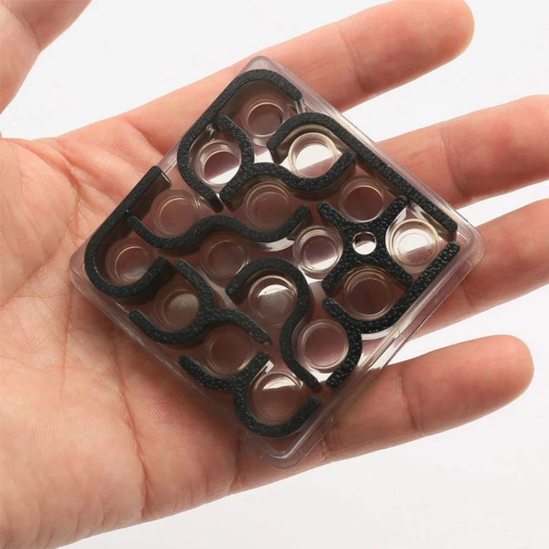 

Montessori Toy 3D Puzzle Cube Easy Tangram Matrix Jigsaw for Activity Center Plastic Busy Board for Kid Adults Long Trip