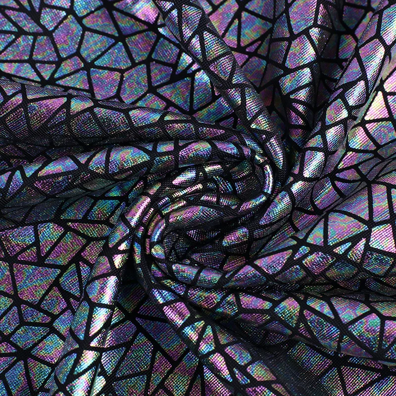 Бронзовая светоотражающая ткань 91x150 см, цветная лазерная ткань для сценической одежды, домашний текстиль, материал «сделай сам», аксессуары для шитья и рукоделия