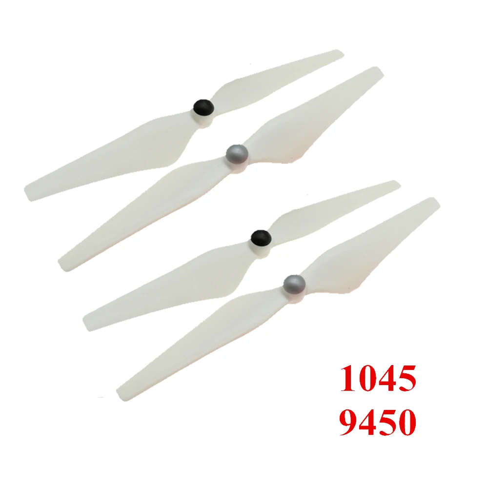 

4PCS RC Aircraft 9/10 inch Self-locking Propeller Props for Drone 9450 1045 CW CCW Blade 2212/2216 Brushless Motor Blade White