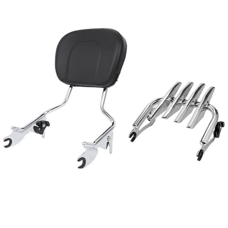 Samger мотоцикл съемная спинка Сисси Бар багажная стойка для Harley Touring Road King Electra Street