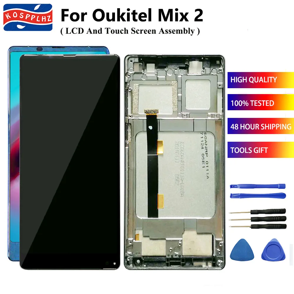 ЖК дисплей KOSPPLHZ 5 99 ''для Oukitel Mix 2 Mix2 + дигитайзер сенсорного экрана с рамкой